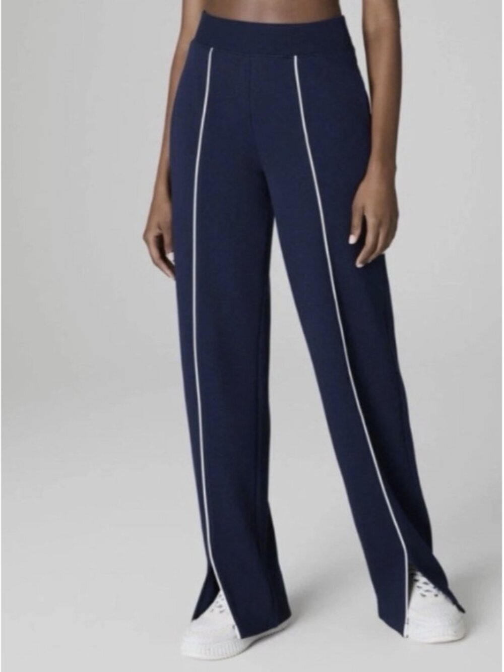 Spanx 50944R AirEssentials Pique Straight Leg Pant Timeless Navy ( S )